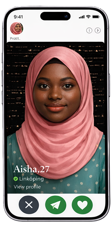 MuslimNetwork match left phone